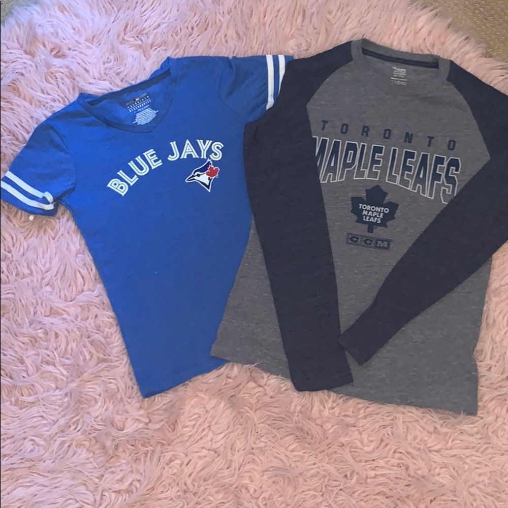 Toronto Maple Leafs & Blue Jays Tops + Leafs T